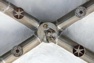 Schlussteine im Chor — Heiliger