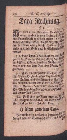 Tara-Rechnung