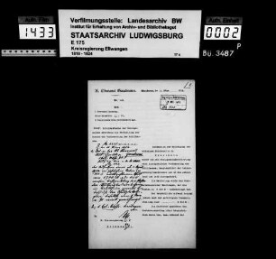 Schuldenwesen der Schulgemeinde Brettheim