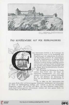 Das Kunstgewerbe auf der Hohkönigsburg
