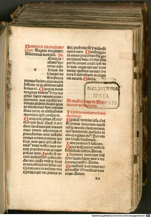 Breviarium Eystetense : im Auftrag von Gabriel von Eyb, Bischof von Eichstätt. [1-6]. 2, Psalterium