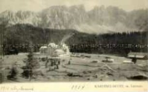Das Karersee-Hotel mit Latemar in Österreich