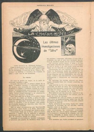 La chacra misteriosa - Las últimas investigaciones de "Sifro"