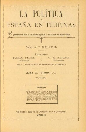 Núm. 10. 23 Junio 1891
