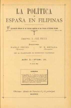 Núm. 10. 23 Junio 1891