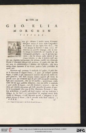 Gio. Elia Morghen pittore