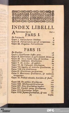 Index Libelli.