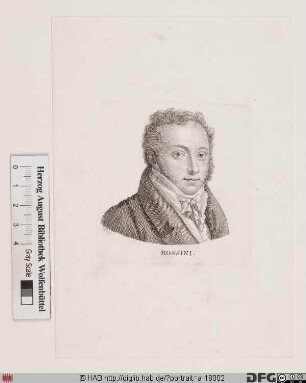 Bildnis Gioacchino Antonio Rossini