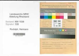 Entnazifizierung Hermann Rudolph , geb. 03.05.1895 (Justizbeamter)