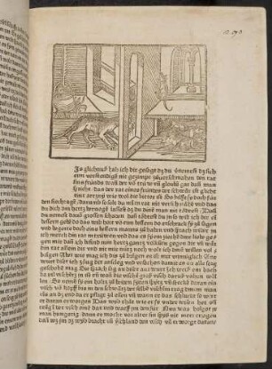 Katze vor der Speisekammer mit Mäusen; (Kapitel XVI: Von den Vögeln).