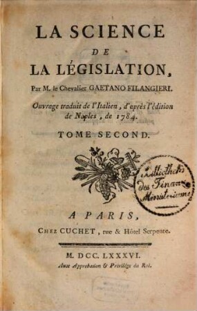 La Science De La Législation, 2