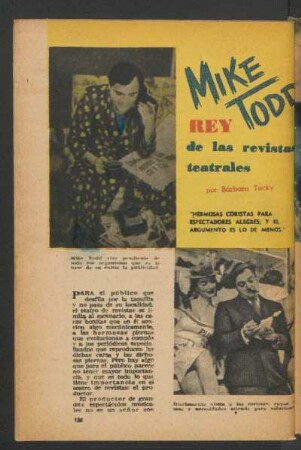 Mike Todd, rey de las revistas teatrales