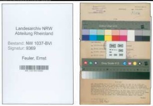 Entnazifizierung Ernst Feuler , geb. 07.02.1900 (Kaufmann)