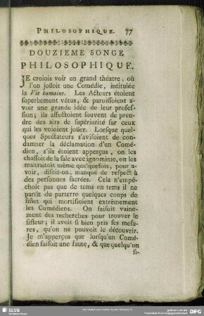 Douzieme Songe Philosophique