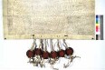 Johann Ludwig, Wildgraf zu Dhaun und Kyrburg, Rheingraf zum Stein, Graf zu Salm, Herr zu Fünstingen und Büttlingen, Generalmajor und Schenk Heinrich Kasimir zu Limpurg beurkunden die Heiratsabrede zwischen letzterem und des genannten Rheingrafen Tochter Eleonore Sophia Dorothea, Heiratsgut und Widerlegung je 4000 Gulden, Morgengabe 1000 Gulden, Erhöhung auf Obersontheim