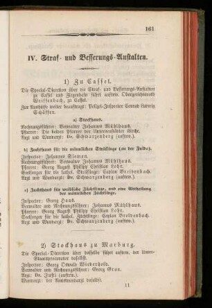 VI. Straf= und Besserungs=Anstalten.