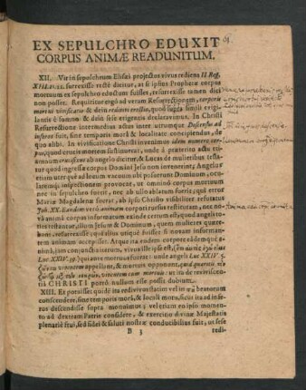 Ex Sepulchro Eduxit Corpus Animae Readunitum.