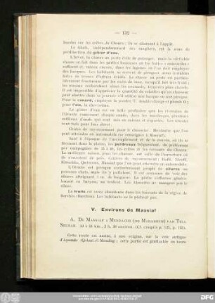 V. Environs de Massiaf