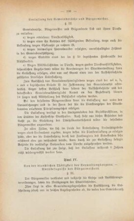 Titel IV. Von der dienstlichen Thätigkeit der Verwaltungsorgane ...