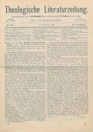 561-562 [Rezension] Bacher, Wilhelm, Die Agada der palästinensischen Amoräer. 1. Bd.: Vom Abschluß der Mischna bis zum Tode Jochanans