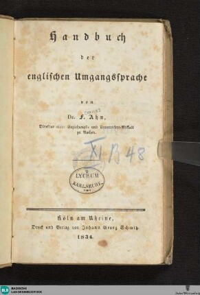 Handbuch der englischen Umgangssprache