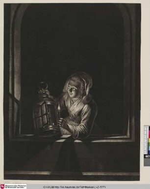 [Mädchen an einem Fenster; Girl at a Window]