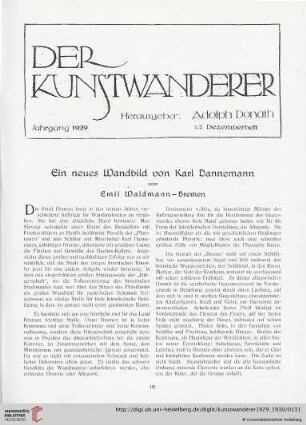 11/12: Ein neues Wandbild von Karl Dannemann