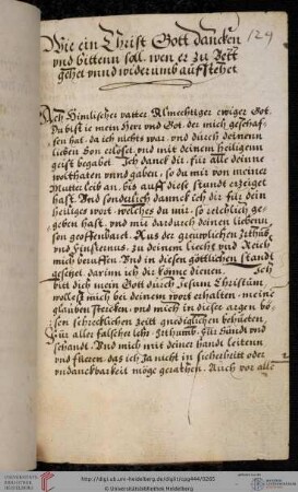 Gebete (fol.131r ff. nicht digitalisierte Leerseiten)