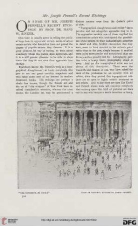 39: On some of Mr. Joseph Pennell's recent etchings