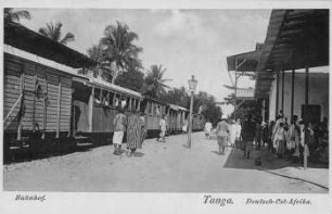 Bahnhof Tanga. Deutsch-Ostafrika