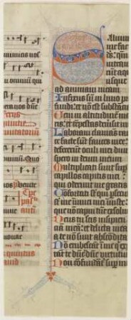 Initiale S (verso Textfragment)