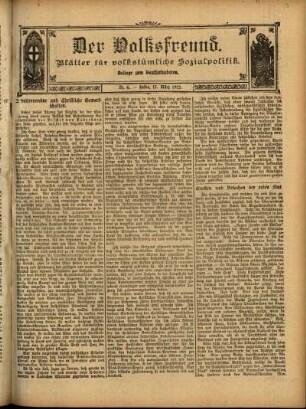Ausgabe vom Sonntag, den 17. März 1912.