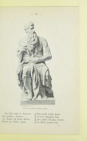 Moses, Standbild von Michel Angelo