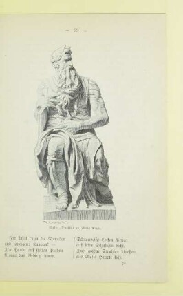 Moses, Standbild von Michel Angelo