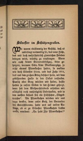 77-90, Silvester im Schützengraben
