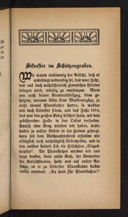77-90, Silvester im Schützengraben
