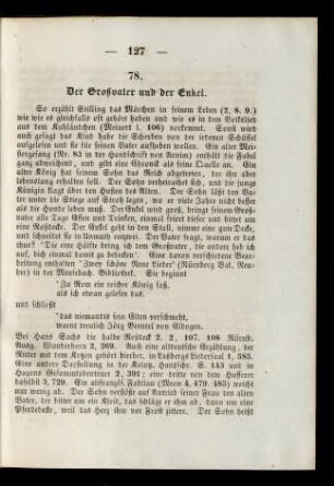 78. Der Großvater und der Enkel.