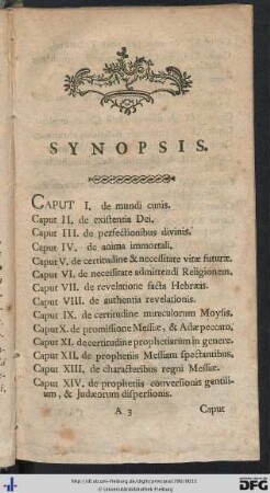 Synopsis.