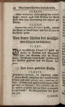 1) Von denen gemeinen Decken.