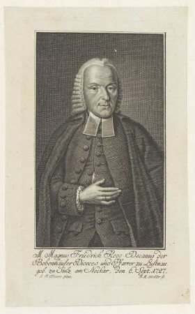 Bildnis des Magnus Friedrich Roos