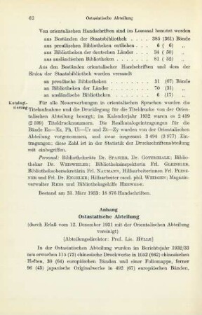 Anhang Ostasiatische Abteilung