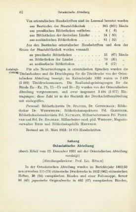 Anhang Ostasiatische Abteilung