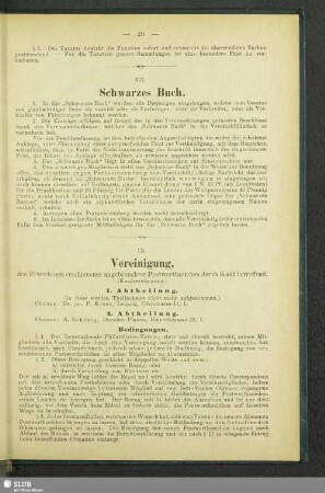 VII. Schwarzes Buch