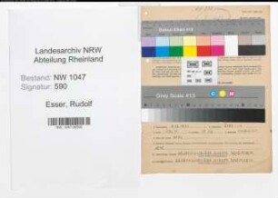 Entnazifizierung Rudolf Esser , geb. 08.12.1901 (Apotheker)
