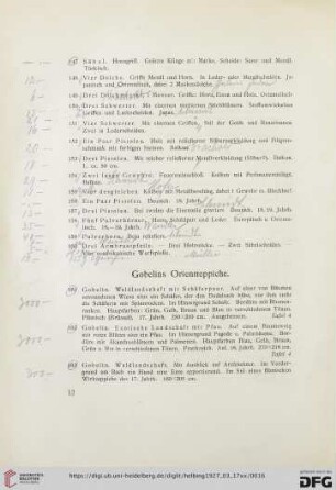 Gobelins Orientteppiche (Nr. 161-214)
