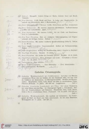 Gobelins Orientteppiche (Nr. 161-214)