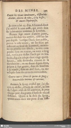 Contre toutes sortes de pertes de sang, hemorroïdes internes & externes