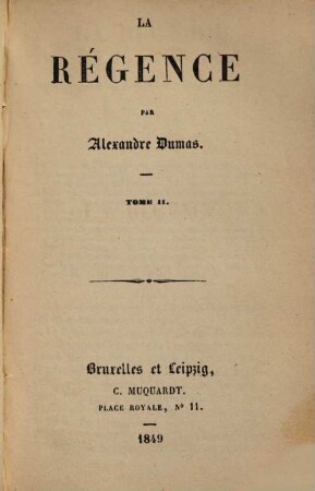 La Régence, 2