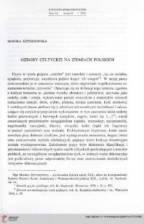 51: Ozdoby celtyckie na ziemiach polskich