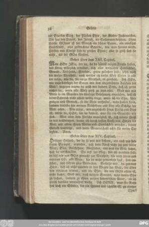 Gebet über das XIII. Capitel.